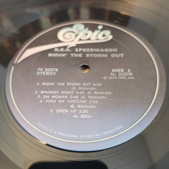 REO Speedwagon " Ridin The Storm Out" Vinyl PE 32378 Album 1973 Pre-Owned - Picture 4 of 11